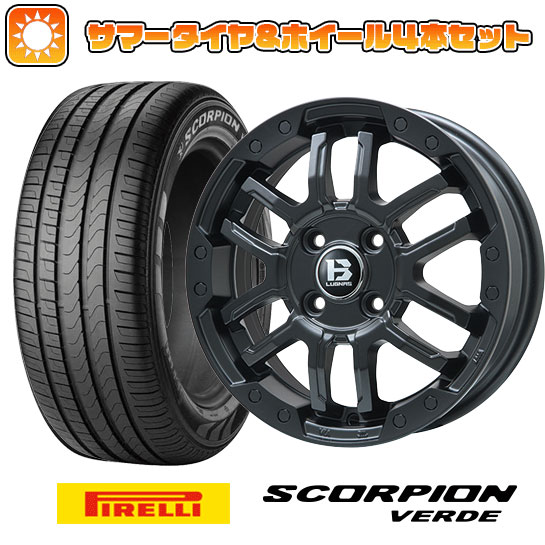 215/70R16 夏タイヤ ホイール4本セット PIRELLI スコーピオン ヴェルデ (5/114車用) BIGWAY B LUGNAS FRD(マットブラック) 16インチ :arktire 1581 137786 15757 15757:アークタイヤ