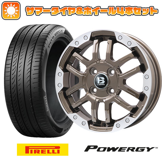 215/60R16 夏タイヤ ホイール4本セット PIRELLI パワジー (5/114車用) BIGWAY B LUGNAS FRD(ブロンズ/リムポリッシュ) 16インチ :arktire 1601 137785 36992 36992:アークタイヤ