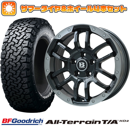 225/65R17 夏タイヤ ホイール4本セット BFグッドリッチ オールテレーンT/A KO2 RBL (5/114車用) BIGWAY B LUGNAS FRD 17インチ :arktire 2182 137817 23750 23750:アークタイヤ