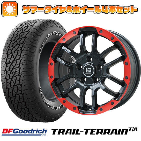 245/65R17 夏タイヤ ホイール4本セット RAV4（Adventure） BFグッドリッチ トレールテレーンT/A ORWL BIGWAY B LUGNAS FRD(マットブラック/レッドリム) 17インチ :arktire 19901 137818 36787 36787:アークタイヤ