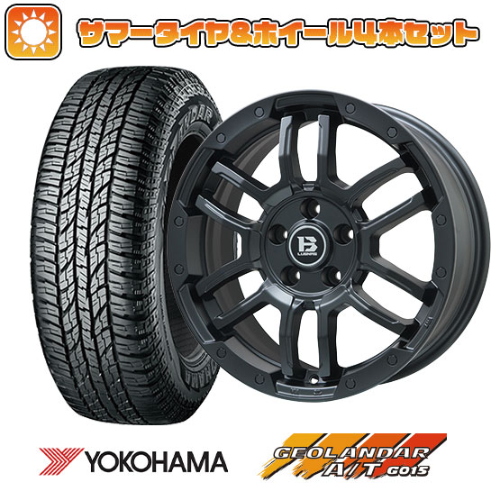 245/65R17 夏タイヤ ホイール4本セット RAV4（Adventure） YOKOHAMA ジオランダー A/T G015 OWL/RBL BIGWAY B LUGNAS FRD(マットブラック) 17インチ :arktire 19901 137816 31579 31579:アークタイヤ