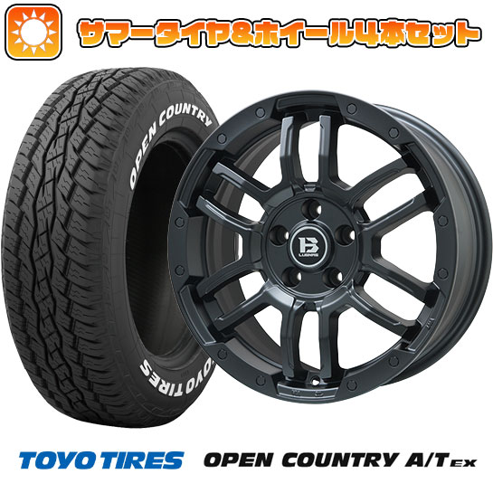 235/60R18 夏タイヤ ホイール4本セット トーヨー OPEN COUNTRY A/T EX (5/114車用) BIGWAY B LUGNAS FRD(マットブラック) 18インチ :arktire 27064 137826 33424 33424:アークタイヤ