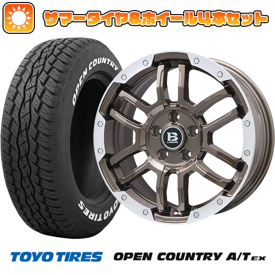 235/60R18 夏タイヤ ホイール4本セット トーヨー OPEN COUNTRY A/T EX (5/114車用) BIGWAY B LUGNAS FRD(ブロンズ/リムポリッシュ) 18インチ :arktire 27064 137825 33424 33424:アークタイヤ