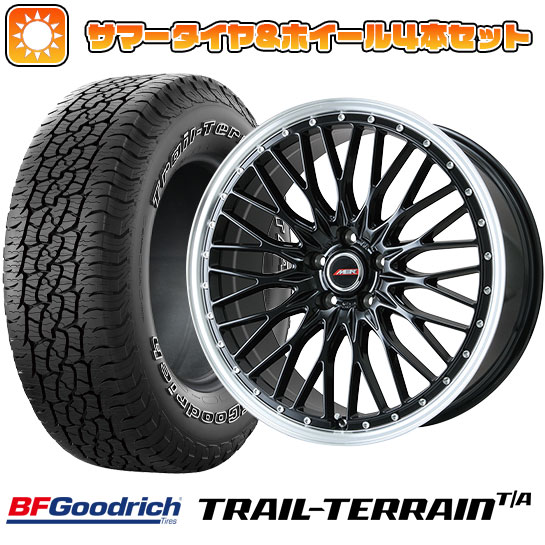 225/65R17 夏タイヤ ホイール4本セット BFグッドリッチ トレールテレーンT/A ORWL (5/114車用) PREMIX MER PROMESH グロスブラック/リムポリッシュ 17インチ :arktire 2182 137748 36785 36785:アークタイヤ