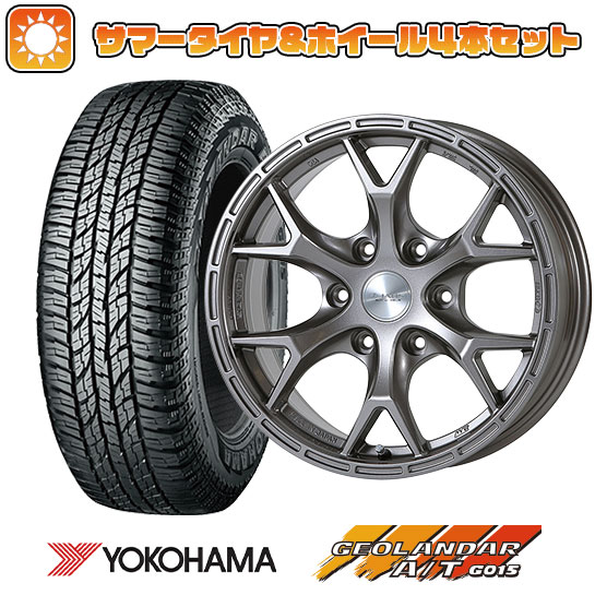 265/65R17 夏タイヤ ホイール4本セット YOKOHAMA ジオランダー A/T G015 RBL (6/139車用) JAOS トライブクロウ 17インチ :arktire 11822 91838 22905 22905:アークタイヤ