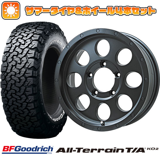 215/70R16 夏タイヤ ホイール4本セット ジムニーシエラ BFグッドリッチ オールテレーンT/A KO2 RWL/RBL LEHRMEISTER LMG CS 8 マットブラック 16インチ :arktire 16701 138598 22212 22212:アークタイヤ