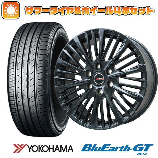 225/45R18 夏タイヤ ホイール４本セット (5/114車用) YOKOHAMA ブルーアース GT AE51 プレミックス MER X(マットブラック) 18インチ :arktire 1261 145893 28539 28539:アークタイヤ