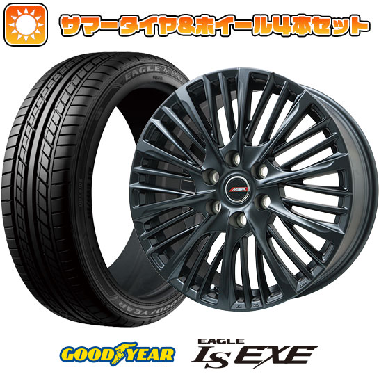 225/45R18 夏タイヤ ホイール４本セット (5/114車用) GOODYEAR イーグル エルエス エグゼ(限定) プレミックス MER X(マットブラック) 18インチ :arktire 1261 145893 31587 31587:アークタイヤ