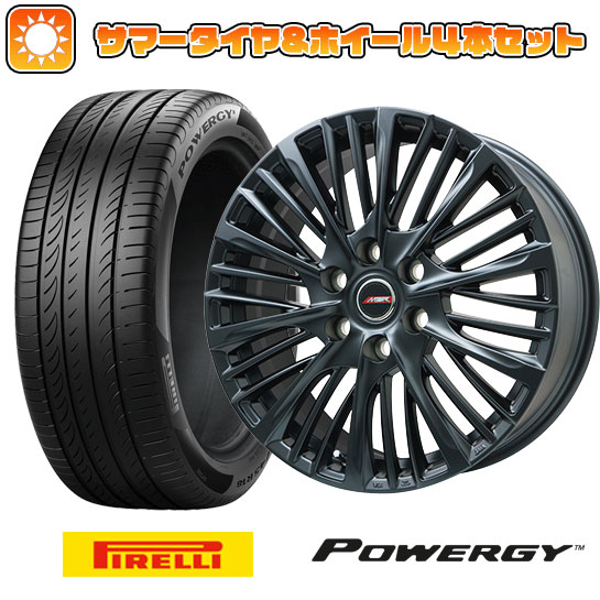 225/45R18 夏タイヤ ホイール４本セット (5/114車用) PIRELLI パワジー プレミックス MER X(マットブラック) 18インチ :arktire 1261 145891 36965 36965:アークタイヤ