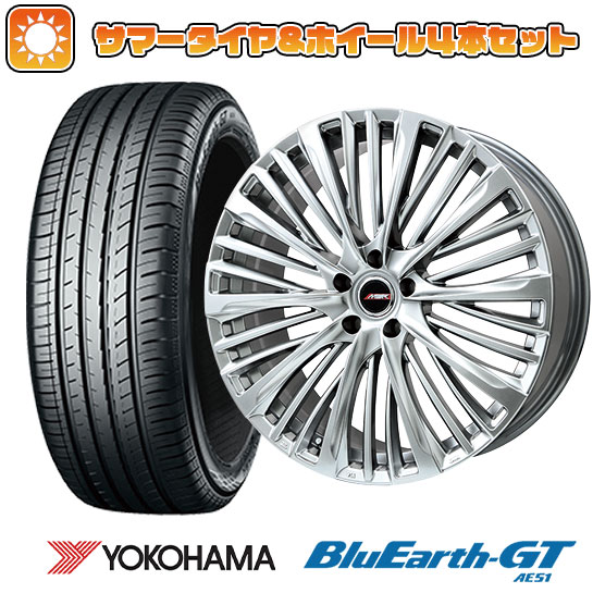 215/45R18 夏タイヤ ホイール４本セット (5/114車用) YOKOHAMA ブルーアース GT AE51 プレミックス MER X(ハイパーシルバー) 18インチ :arktire 1130 145890 29315 29315:アークタイヤ