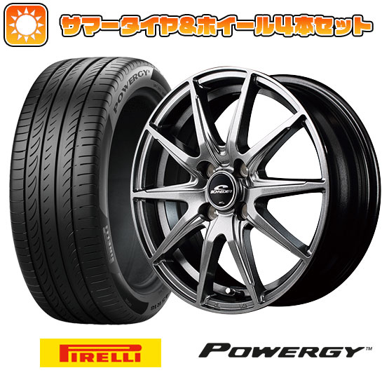 185/65R15 夏タイヤ ホイール4本セット ピレリ パワジー (4/100車用) MID シュナイダー SLS 15インチ :arktire 1921 144291 37006 37006:アークタイヤ