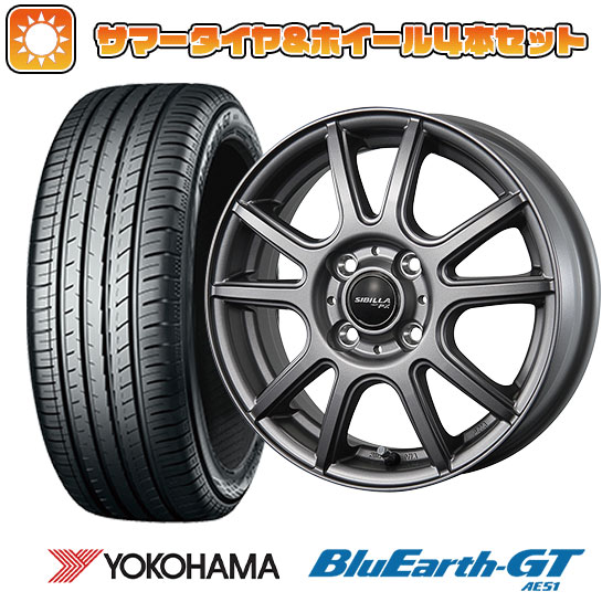 185/60R16 夏タイヤ ホイール4本セット YOKOHAMA ブルーアース GT AE51 (4/100車用) TOPY シビラ NEXT PX 16インチ :arktire 13442 144892 33212 33212:アークタイヤ