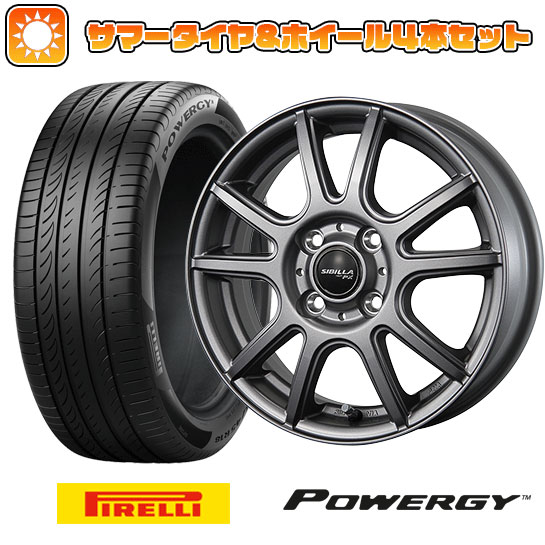 195/55R16 夏タイヤ ホイール4本セット PIRELLI パワジー (4/100車用) TOPY シビラ NEXT PX 16インチ :arktire 190 144892 36996 36996:アークタイヤ