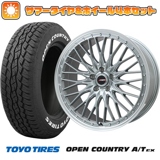 235/60R18 夏タイヤ ホイール4本セット トーヨー OPEN COUNTRY A/T EX (5/114車用) PREMIX MER PROMESH ダークシルバー/リムポリッシュ 18インチ :arktire 27064 140257 33424 33424:アークタイヤ