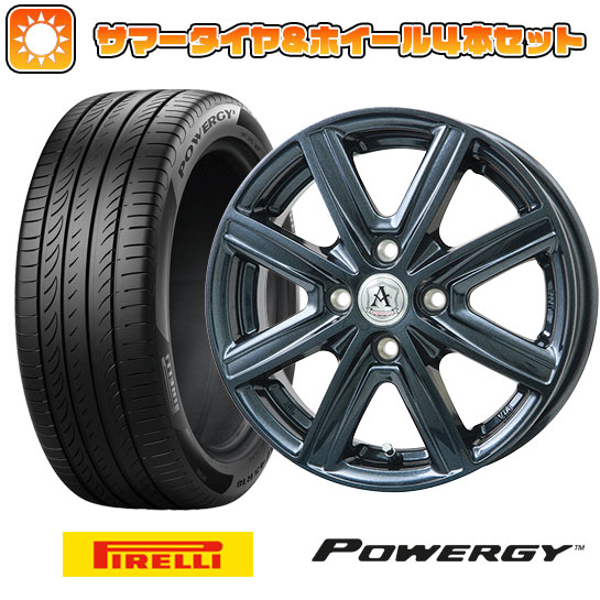 195/55R15 夏タイヤ ホイール４本セット (4/100車用) PIRELLI パワジー テクノピア アフロディーテ MZ 15インチ :arktire 1848 143545 37000 37000:アークタイヤ