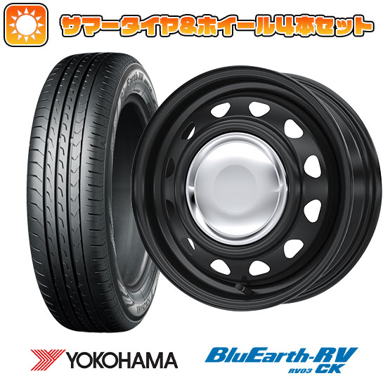 165/70R14 夏タイヤ ホイール4本セット YOKOHAMA ブルーアース RV 03CK (軽自動車用) WEDS ネオキャロ 14インチ : arktire 21721 142330 36899 36899 : アークタイヤ