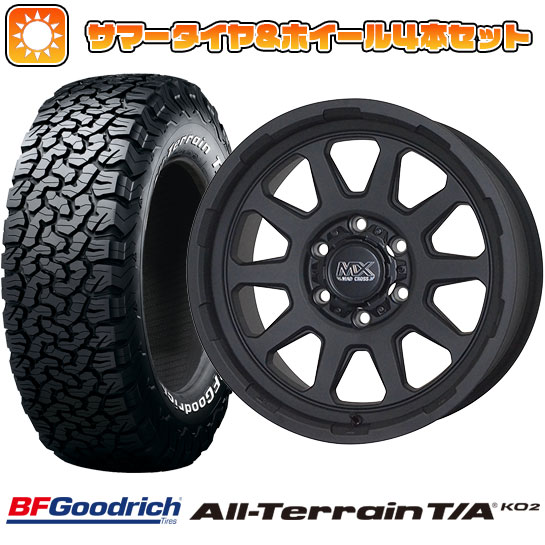 265/70R17 夏タイヤ ホイール4本セット BFグッドリッチ オールテレーンT/A KO2 RWL/RBL (6/139車用) HOT STUFF マッドクロス レンジャー 17インチ :arktire 11822 142509 21283 21283:アークタイヤ