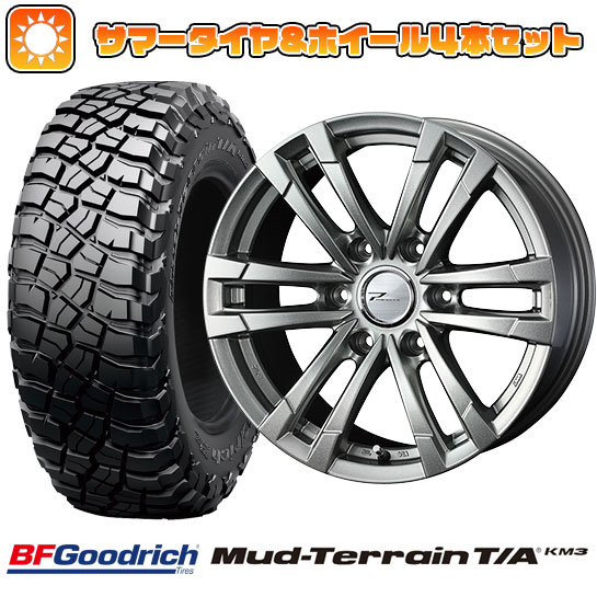 【新品国産6穴139.7車】 夏タイヤ ホイール4本セット 265/65R17 BFG マッドテレーンT/A KM3 ウェッズ プロディータ HC2 メタリックシルバー 17インチ :arktire 11822 142677 29312 29312:アークタイヤ