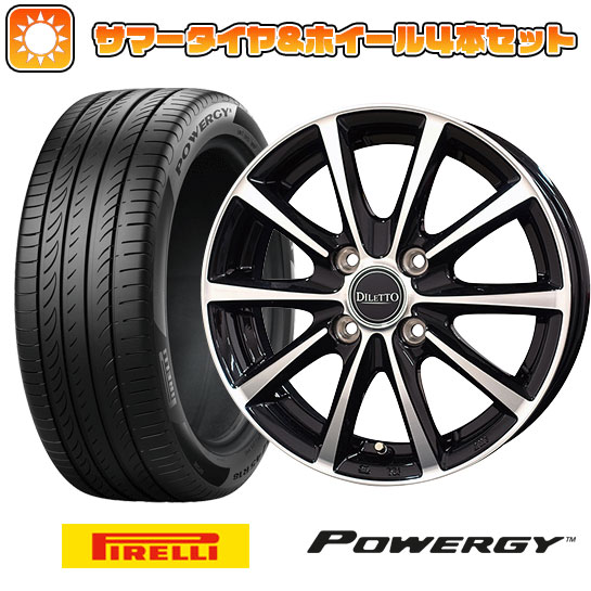 195/55R16 夏タイヤ ホイール4本セット PIRELLI パワジー (4/100車用) COSMIC ディレット M10 ブラックポリッシュ 16インチ :arktire 190 146727 36996 36996:アークタイヤ