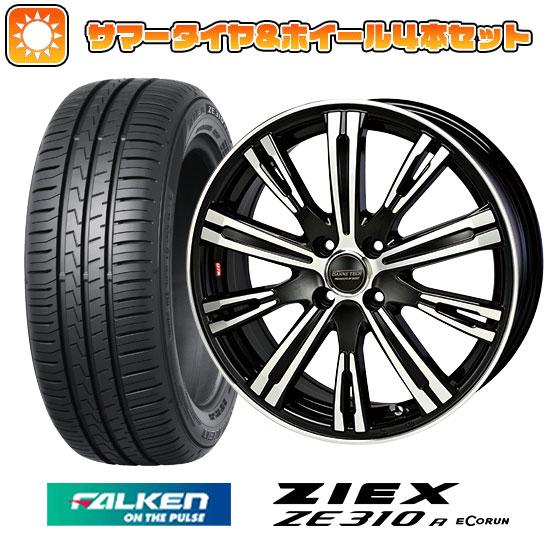 205/45R17 夏タイヤ ホイール4本セット FALKEN ジークス ZE310R エコラン（限定） (4/100車用) BLEST バーンズテック NVストリーム 17インチ｜ark-tire