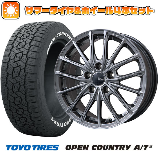 235/60R18 夏タイヤ ホイール４本セット (5/114車用) TOYO オープンカントリー A/T III RWL/RBL ブランドルライン DF 10M ハイパーグレー 18インチ :arktire 27064 144622 42842 42842:アークタイヤ