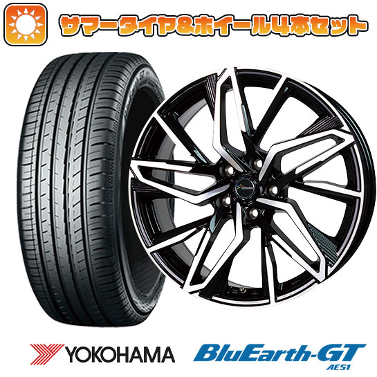 215/45R17 夏タイヤ ホイール4本セット YOKOHAMA ブルーアース GT AE51 (5/114車用) HOT STUFF クロノス CH 112 17インチ :arktire 1781 146569 28547 28547:アークタイヤ