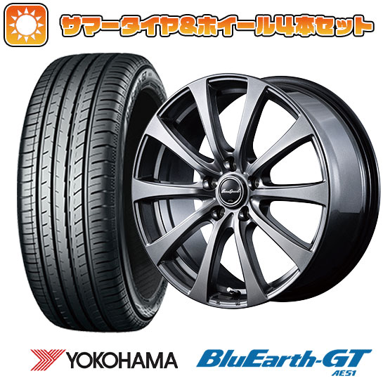 225/50R17 夏タイヤ ホイール4本セット YOKOHAMA ブルーアース GT AE51 (5/114車用) MID ユーロスピード G10(NEW) 17インチ :arktire 1844 144382 28553 28553:アークタイヤ