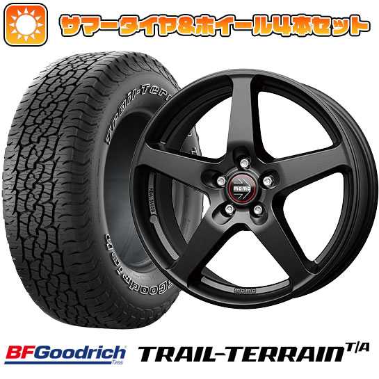 225/60R17 夏タイヤ ホイール4本セット BFグッドリッチ トレールテレーンT/A ORBL (5/114車用) MOMO ファイブ 17インチ :arktire 1845 145569 36817 36817:アークタイヤ