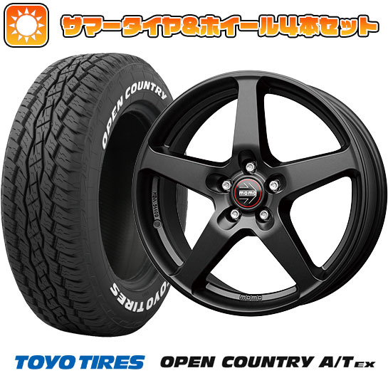 225/65R17 夏タイヤ ホイール4本セット TOYO OPEN COUNTRY A/T EX (5/114車用) MOMO ファイブ 17インチ :arktire 2182 145569 33425 33425:アークタイヤ