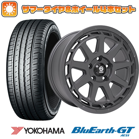 225/50R18 夏タイヤ ホイール4本セット ヨコハマ ブルーアース GT AE51 (5/114車用) OZ SPARCO グラベル 18インチ :arktire 1301 146024 28543 28543:アークタイヤ