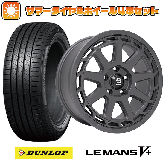 235/40R18 夏タイヤ ホイール４本セット (5/114車用) DUNLOP ルマン V+(ファイブプラス) OZ SPARCO グラベル 18インチ :arktire 15681 146024 40705 40705:アークタイヤ