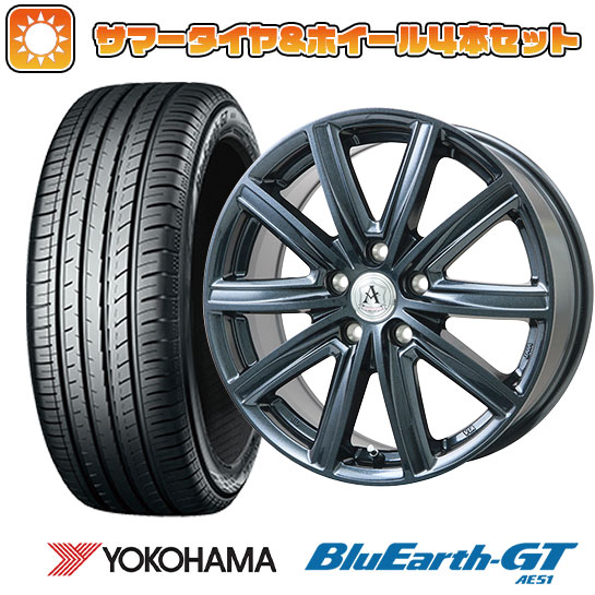 225/50R17 夏タイヤ ホイール4本セット YOKOHAMA ブルーアース GT AE51 (5/114車用) TECHNOPIA アフロディーテ MZ 17インチ :arktire 1844 143548 28553 28553:アークタイヤ