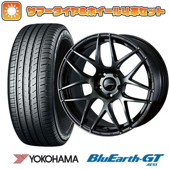 195/60R17 夏タイヤ ホイール4本セット ライズ/ロッキー（ハイブリッド） YOKOHAMA ブルーアース GT AE51 WEDS ウェッズスポーツ SA 27R 17インチ :arktire 25181 145599 33211 33211:アークタイヤ