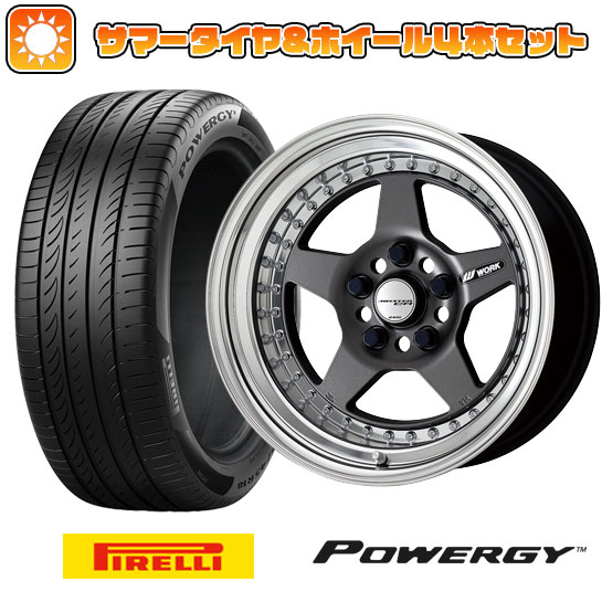 205/60R16 夏タイヤ ホイール4本セット PIRELLI パワジー (5/114車用) WORK マイスター CR01 16インチ :arktire 1621 141845 36990 36990:アークタイヤ