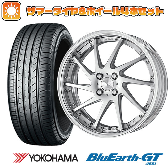 195/45R16 夏タイヤ ホイール4本セット YOKOHAMA ブルーアース GT AE51 (4/100車用) WORK リザルタード スポークＴＴ 16インチ :arktire 189 146039 28558 28558:アークタイヤ