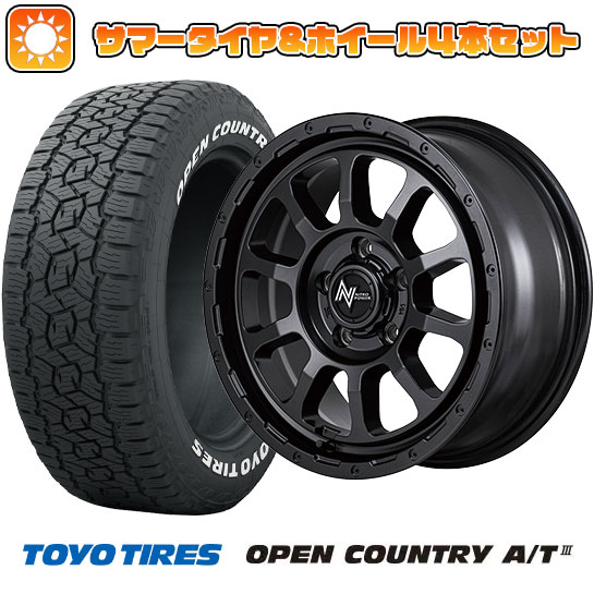 215/70R16 夏タイヤ ホイール4本セット TOYO OPEN COUNTRY A/T III (5/114車用) MID ナイトロパワー M10 パーシングS バレルブラックエディショ 16インチ :arktire 1581 146186 38622 38622:アークタイヤ