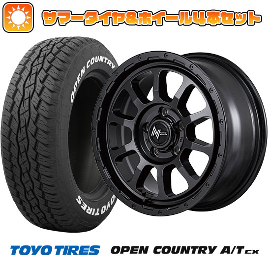 215/70R16 夏タイヤ ホイール4本セット TOYO OPEN COUNTRY A/T EX (5/114車用) MID ナイトロパワー M10 パーシングS バレルブラックエディショ 16インチ :arktire 1581 146186 33426 33426:アークタイヤ