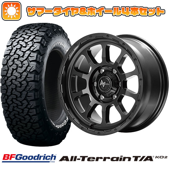 265/65R17 夏タイヤ ホイール4本セット BFグッドリッチ オールテレーンT/A KO2 RWL/RBL (6/139車用) MID M10 PERSHING BARREL BLACK EDITION 17インチ :arktire 11822 146181 22210 22210:アークタイヤ