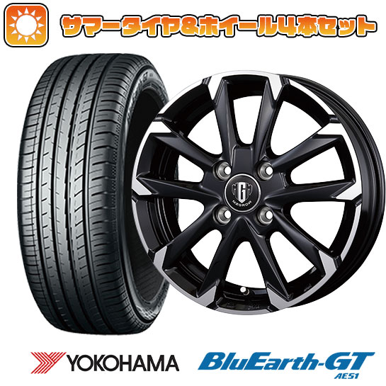 155/65R14 夏タイヤ ホイール4本セット N BOX タント ワゴンR ヨコハマ ブルーアース GT AE51 コーセイ MZ GROW C52S 14インチ :arktire 21721 148217 28581 28581:アークタイヤ