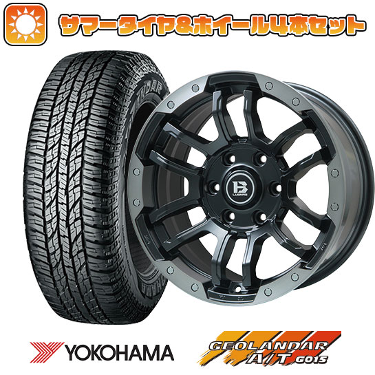 265/70R17 夏タイヤ ホイール4本セット YOKOHAMA ジオランダー A/T G015 OWL/RBL (6/139車用) BIGWAY B LUGNAS FRD 17インチ :arktire 11822 137807 22893 22893:アークタイヤ