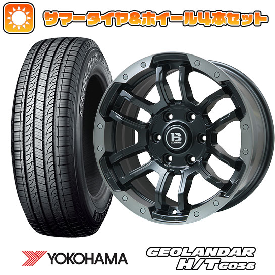 285/60R18 夏タイヤ ホイール4本セット YOKOHAMA ジオランダー H/T G056 (6/139車用) BIGWAY B LUGNAS FRD(マットブラック/ブラッククリアリム) 18インチ :arktire 16581 137822 21369 21369:アークタイヤ