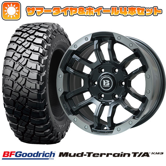 285/70R17 夏タイヤ ホイール4本セット BFグッドリッチ マッドテレーンT/A KM3 (6/139車用) BIGWAY B LUGNAS FRD(マットブラック/ブラッククリアリム) 17インチ :arktire 11822 137807 26508 26508:アークタイヤ