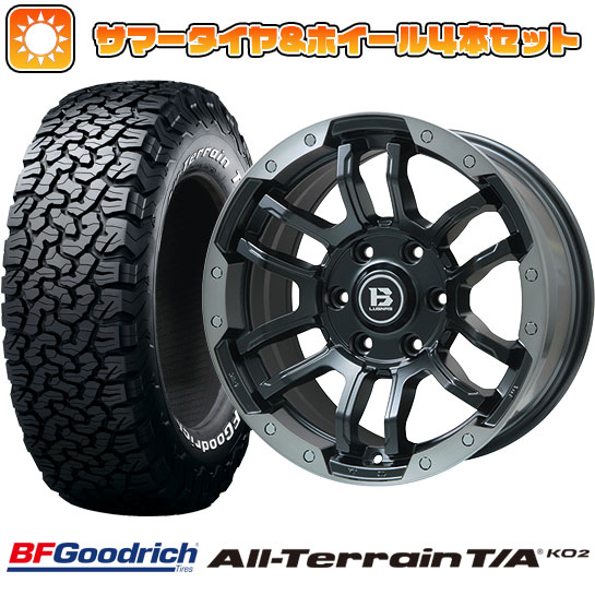 265/70R17 夏タイヤ ホイール4本セット BFグッドリッチ オールテレーンT/A KO2 RWL/RBL (6/139車用) BIGWAY B LUGNAS FRD 17インチ :arktire 11822 137807 21283 21283:アークタイヤ