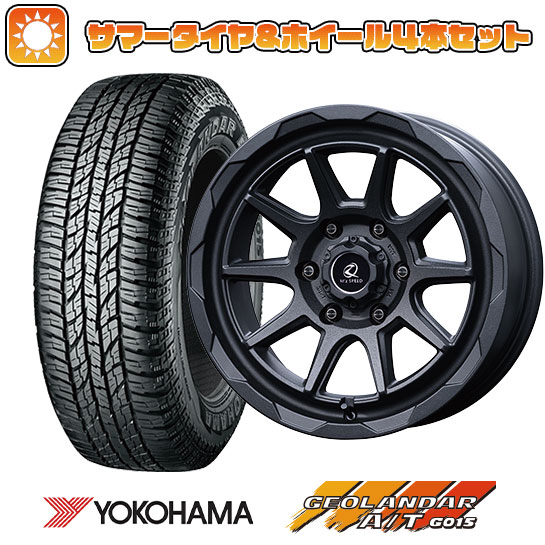 265/65R17 夏タイヤ ホイール4本セット YOKOHAMA ジオランダー A/T G015 RBL (6/139車用) MZ SPEED ジュノウ エムエム 17インチ :arktire 11822 145156 22905 22905:アークタイヤ