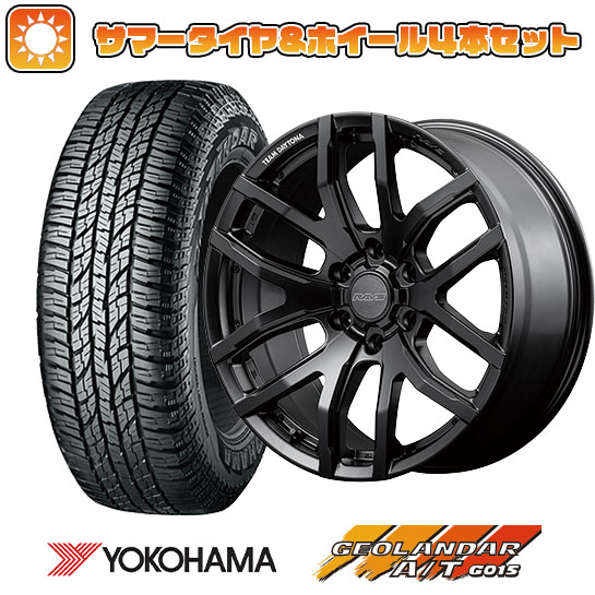 265/65R17 夏タイヤ ホイール4本セット YOKOHAMA ジオランダー A/T G015 OWL/RBL (6/139車用) RAYS デイトナ F6ゲイン ブラックエディション 17インチ :arktire 11822 146063 30618 30618:アークタイヤ