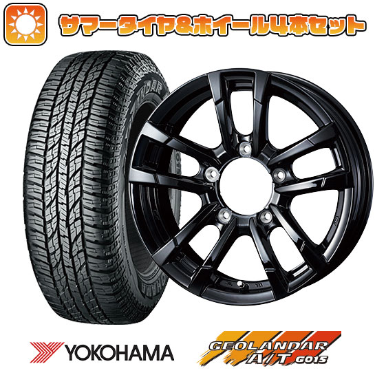 215/85R16 夏タイヤ ホイール4本セット ジムニー YOKOHAMA ジオランダー A/T G015 OWL/RBL WEDS プロディータ プロディータ HC2 ブラック 16インチ :arktire 16701 142681 22885 22885:アークタイヤ