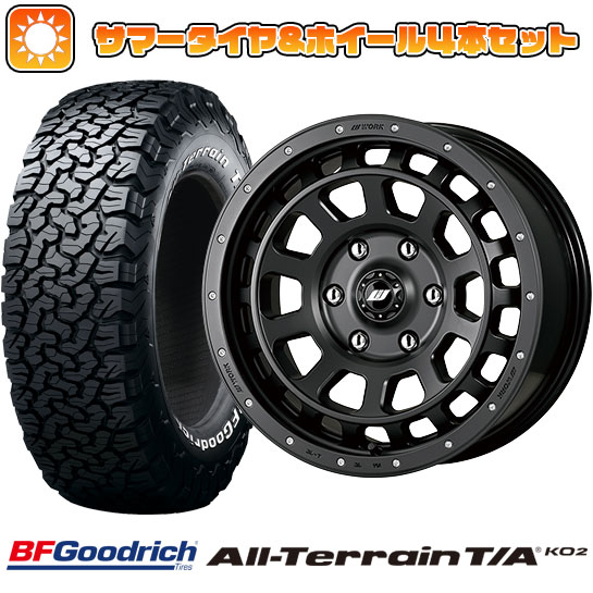 285/70R17 夏タイヤ ホイール4本セット BFグッドリッチ オールテレーンT/A KO2 RWL/RBL (6/139車用) WORK クラッグ ティーグラビック SHADOW EDITION 17インチ :arktire 11822 142448 21284 21284:アークタイヤ