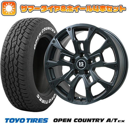 235/60R18 夏タイヤ ホイール４本セット (5/114車用) TOYO オープンカントリー A/T EX ビッグウエイ B LUGNAS BRD(マットブラック) 18インチ :arktire 27064 146664 33424 33424:アークタイヤ