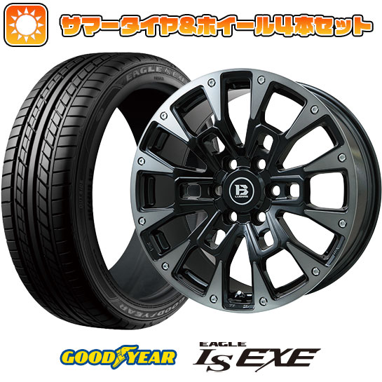 225/45R18 夏タイヤ ホイール４本セット (5/114車用) GOODYEAR イーグル エルエス エグゼ(限定) ビッグウエイ B LUGNAS BRD 18インチ :arktire 1261 146663 31587 31587:アークタイヤ