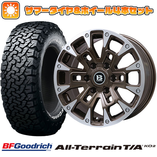 【新品国産6穴139.7車】 夏タイヤ ホイール4本セット 265/65R18 BFグッドリッチ オールテレーンT/A KO2 RWL/RBL ビッグウエイ B LUGNAS BRD 18インチ :arktire 16581 146676 21282 21282:アークタイヤ